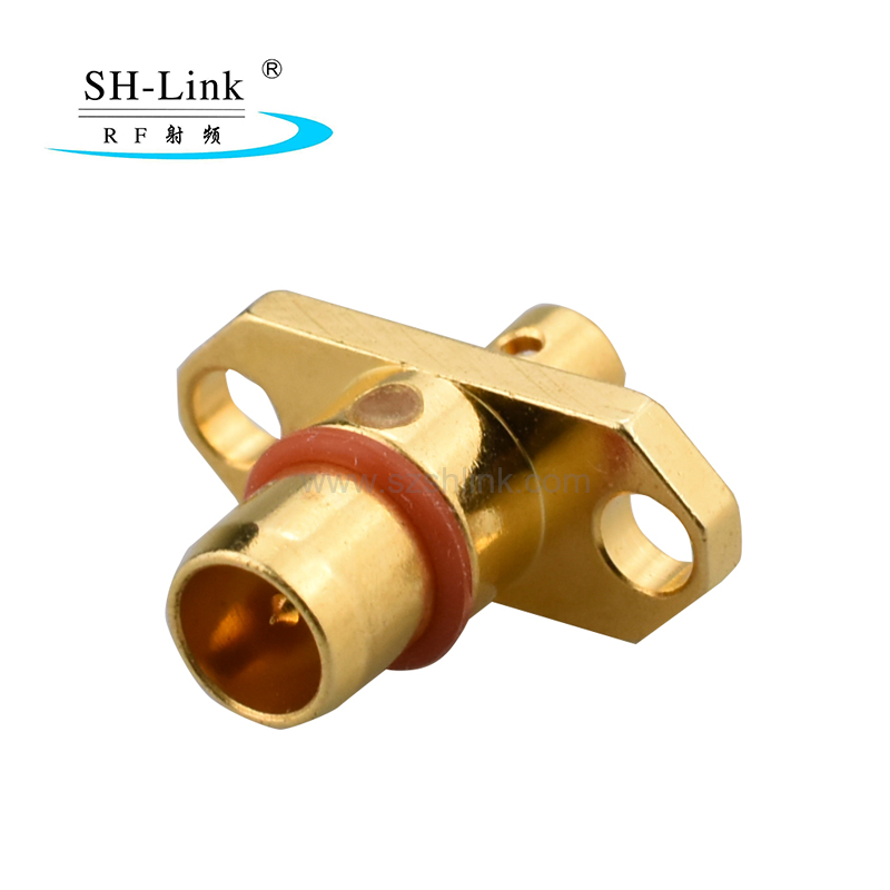 IP67 BMA female flange connector 2 holes for RG086